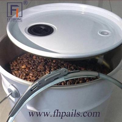 Metal Pails For Roasted Coffee Bean