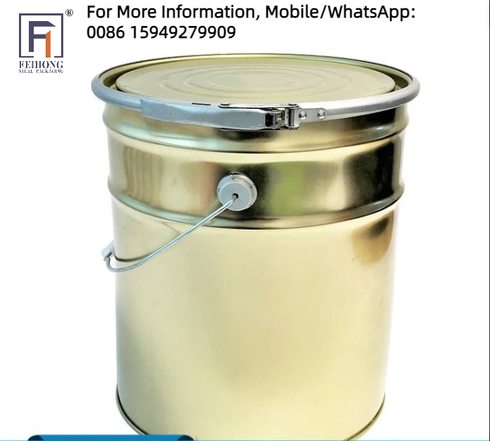 Metalna kanta s poklopcem prstena za zaključavanje za boju na bazi vode