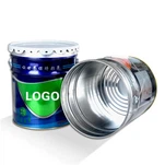 Okrugla metalna željezno pocinčana kanta od 15 litara za skladištenje masti